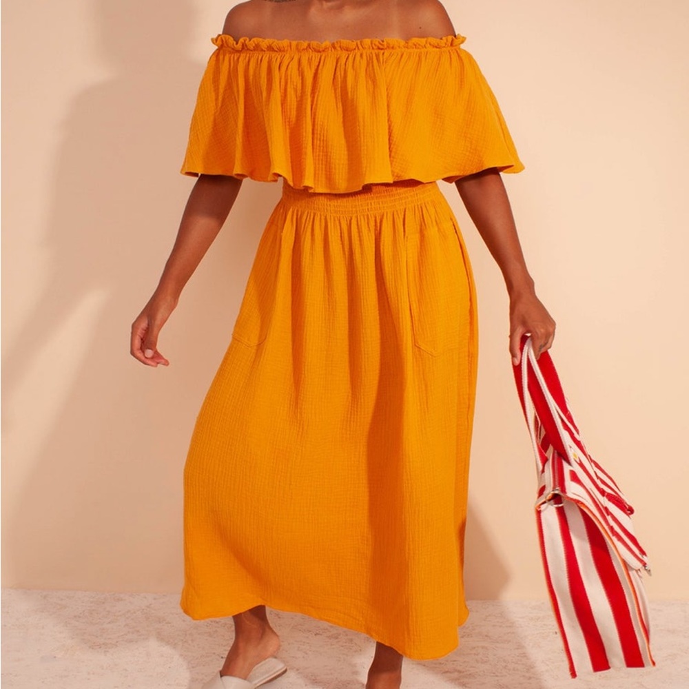 LF Markey Otto Dress Safron